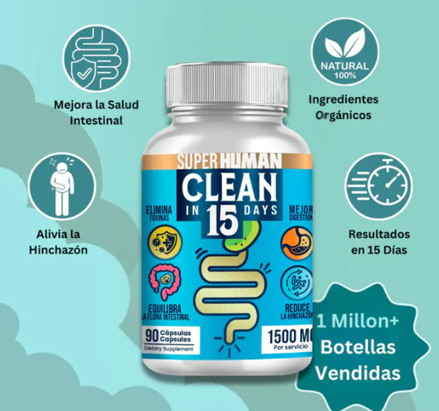Clean15™ Limpieza Completa Estomacal en 15 días + Envío Gratis