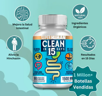 Clean15™ Limpieza Completa Estomacal en 15 días + Envío Gratis